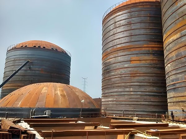 河西焦粉钢板仓